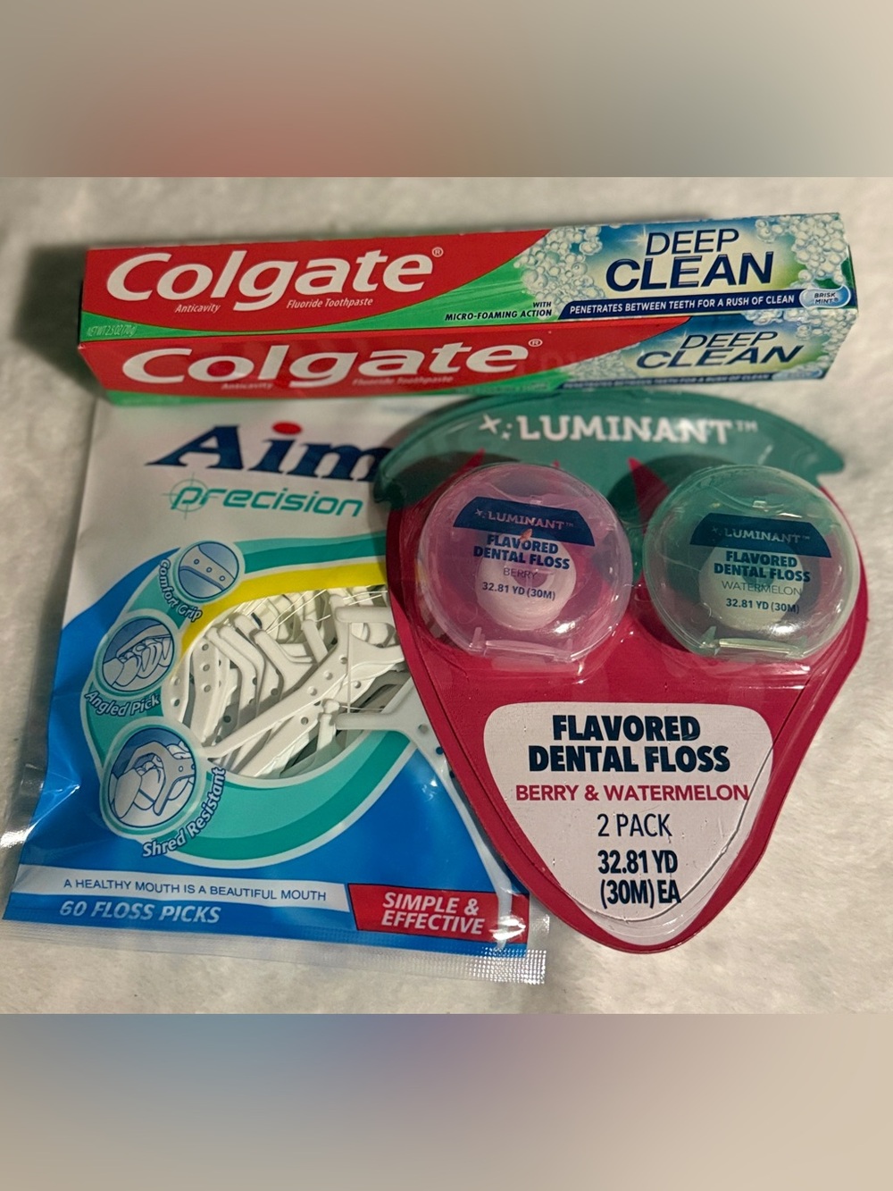 ORAL CARE SET - Colgate Toothpaste + Dental Floss & Floss Picks